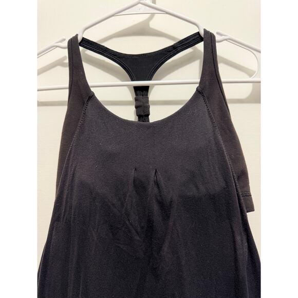 Lululemon No Limits Tank Top Black Size 4 Built-In Bra Racerback - Picture 5 of 7